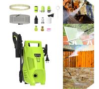 Idropulitrici ad alta pressione da 180 bar con ugello regolabile 3 in 1 e tubo da 7 m, idropulitrici per la pulizia di automobili, vialetti, cortili, recinzioni
