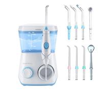 Idropulsore Dentale Irrigatore Orale Getto Acqua Denti da Capacità 600ml con 10