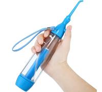 Idropulsore Dentale Manuale Portatile | senza Fili, senza Bateria | Irrigatore Orale da Viaggio, Pressione Getto Regolabile | Pulizia Interdentale, Ortodonzia, Gencive, Tonsiloliti