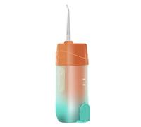 Idropulsore Dentale Portatile,200ml,Cura Ottimale di Denti e Gengive Con Tecnologia a Impulsi,3 Modalità e 4 Ugelli,Rotazione a 360°,Ricaricabile Via USB,Fino a 30 Giorni di Autonomia (Orange)