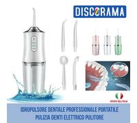 IDROPULSORE DENTALE PROFESSIONALE PORTATILE PULIZIA DENTI ELETTRICO PULITORE
