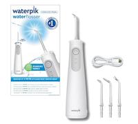 Idropulsore Dentale Waterpik Cordless Pearl, Irrigatore Orale Portatile e Ricaricabile, Rimuove i Residui tra i Denti, Elimina la Placca, Impermeabile, Ideale per Viaggi e Bagni Piccoli, Bianco