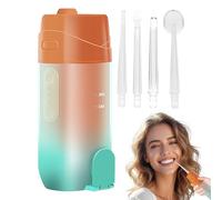 Idropulsore orale, idropulsore dentale senza fili, portatile, 240 ml, irrigatore a 5 modalità, impermeabile, per routine quotidiana dopo pasto e adulti