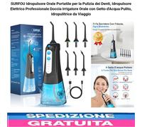 Idropulsore Orale Portatile per la Pulizia dei Denti, Idropulsore Elettrico