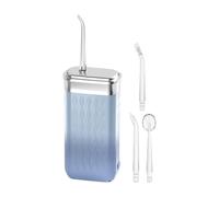 Idropulsore per denti - Smart Water Flosser | 200 ml Cordless Water Flosser, funzionamento a batteria regolabile a impulso filo interdentale acqua con 4 ugelli silenzioso serbatoio impermeabile per la