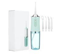 Idropulsore portatile for idropulsore orale, detergente for denti impermeabile a 4 punte e 3 modalità(Green)