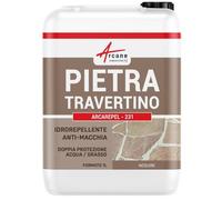 Idrorepellente per travertino esterno e per pietre naturali, trattamento antimacchia ARCAREPEL - 231-1 L (fino a 5 m²) - ARCANE INDUSTRIES