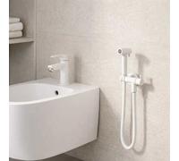 Idroscopino Wc Doccetta Ottone Portatile ShutOff Monogetto Con Leva Ogomondo Kit - : , CONFEZIONE: 1 pz., Finitura-: Bianco Opaco Tondo