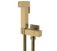 Idroscopino Wc Doccetta Ottone Portatile ShutOff Monogetto Con Leva Ogomondo Kit - : , CONFEZIONE: 1 pz., Finitura-: Oro Matt Satinato Quadro