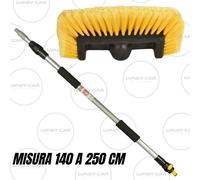 IDROSPAZZOLA TELESCOPICA MISURA 140-250 CM SPAZZOLONE X LAVAGGIO PANNELLI TENDE