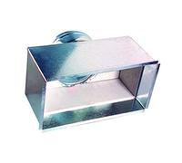 IDROTOP - Plenum per Griglia Bocchette 500x100mm Attacco Tubazione d.100mm