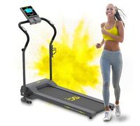 IDS G11 EVO Tapis Roulant Elettrico Pieghevole, Brand ITALIANO, 10 km/h, Display ROTATIVO LCD Multifunzione, Salvaspazio, 16 Programmi, Facile da Usare e Spostare, Ruote, Garanzia e Assistenza ITALIA