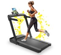 IDS Tapis Roulant Salvaspazio 10 km/h | Marchio Italiano | Mod. RAFFAELLO Nero | Compatibile APP Bluetooth + Programmi | Pieghevole Compatto Elettrico | Indoor Sports GARANZIA e Assistenza ITALIA