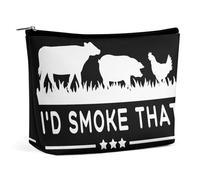 I'dThat Patriot BBQ Barbeque Cook Chef 2 Borsa cosmetica da viaggio Borsa per il trucco portatile Borsa da toeletta di grande capacità Borse portaoggetti per donne-3