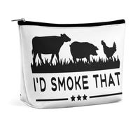 I'dThat Patriot BBQ Barbeque Cook Chef Borsa per cosmetici Borsa per il trucco portatile da viaggio Borsa per articoli da toeletta di grande capacità Borse per riporre le donne-3