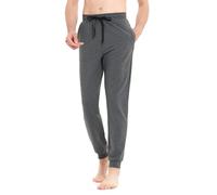 Idtswch 86/91/96/101 Pantaloni sportivi lunghi lunghi lunghi da uomo pantaloni da jogging da uomo in cotone pantaloni fitness pantaloni da uomo con tasche con cerniera, grigio scuro., 3XL lungo