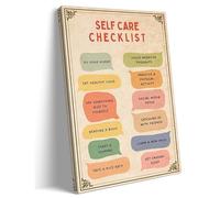 IDUTQUMW Empowering Self-Love Checklist - Wellness & Positive Affirmations Wall Art Print, Supportive Decor for Personal Growth(Unframed,12x18inch(30x45cm))