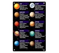 IDUTQUMW Galaxy and Planets Wall Art Print | Stunning Visualization of Our Solar System in the Milky Way | Modern Decor for Bedroom, Office or Astronomy Club(Framed,16x24inch(40x60cm))