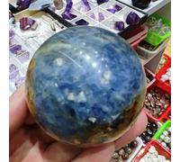 IDUTQUMW Stone Kyanite Ball Magic Crystal Sapphire Quartz And White Symbiotic (5.5-6cm)