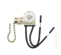 IDUTQUMW . Ventilatore da soffitto, Lampada da Parete, Lampada da Comodino, Interruttore a Catena con Cordino di trazione di Ricambio, 3 A/220 V-250 V
