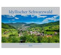 Idyllischer Schwarzwald (Tischkalender 2026 DIN A5 quer), CALVENDO Monatskalender: Wunderschöne Berglandschaften und Natur pur, der Schwarzwald ist wunderschön.