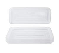 Idyllize 5 vassoi rettangolari da 35 x 15,2 cm, in plastica Spessa e Resistente, per vasi, davanzali e ripiano per Finestra (38,1 x 15,2 cm)