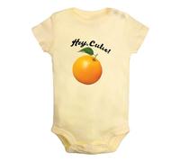 iDzn Hey Cutie Divertenti pagliaccetti, Modello di arance body per neonato, tute originali per neonati, completi interi per bambini da 0 a 24 mesi