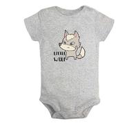 iDzn Little Wolf Divertenti pagliaccetti, body per neonato, tute originali per neonati, completi interi per bambini da 0 a 24 mesi