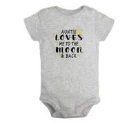 iDzn My Auntie Loves Me To The Moon and Back Divertenti pagliaccetti, body per neonato, tute originali per neonati, completi interi per bambini da 0 a 24 mesi