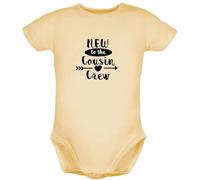 iDzn New to the Cousin Crew Divertenti pagliaccetti, body per neonato, tute originali per neonati, completi interi per bambini da 0 a 24 mesi