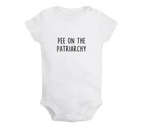 iDzn Pee On The Patriarchy Divertenti pagliaccetti, body per neonato, tute originali per neonati, completi interi per bambini da 0 a 24 mesi