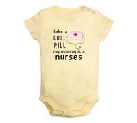 iDzn Take A Chill Pill My Mommy Is A Nurse Divertenti pagliaccetti, body per neonato, tute originali per neonati, completi interi per bambini da 0 a 24 mesi