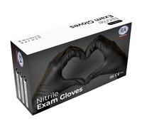 IEA Medical Guanti in nitrile L nero, 100 pezzi| guanti nitrile| guanti| guanti monouso| guanti nitrile l| guanti l| guanti in nitrile, senza lattice