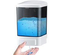 IEALODS Dispenser di sapone manuale da 1000 ml a parete dispenser di sapone per bagno, cucina, hotel, ristorante, shampoo per gel liquido, colore: nero