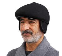 iEasey - Berretto invernale da uomo con visiera e paraorecchie, in lana mescolata, caldo, Newsboy Ivy, cappello Derby, tweed, irlandese, basco, berretto da guida, da uomo, barretto, cappello da caccia