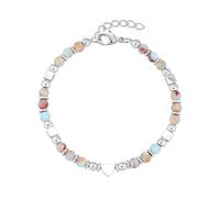IEBTAWN 1 Pezzo Bracciale Donna Acciaio, Regalo Donna Compleanno, Braccialetto Portafortuna Idee Regalo Donna Per Sorelle Amico Collega Fidanzata Moglie Figlia Mamma San Valentino Regalo X Natale