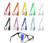 IEBTAWN 10 Pezzi Spazzola Pulizia Occhiali, Panno in Microfibra Multiuso Portatile, Non Graffia Lenti, Per Pulizia Vetri Occhiali, Lenti Fotocamera, Schermi Telefono e Occhiali da Sole