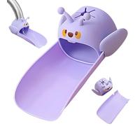 IEBTAWN 1Pcs Prolunga Rubinetto Bagno, Design Ergonomico E Comodo Per Facilitare Il Lavaggio Delle Mani Dei Più Piccoli, Design Carina Per Neonati E Bambini（Viola）