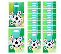 IEBTAWN 30 Pezzi Sacchettini Compleanno Bambini,Sacchetti Regalo Per Feste Di Calcio In Plastica, Per Feste Di Calcio,Sacchetti Per Caramelle Biscotto, Bustine Regalini Fine Festa Bambini