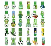 IEBTAWN 30 Pezzi Segnalibri Calcio, Studenti Scuola Ufficio Forniture, Piccoli Regali Per Ragazzi, Studenti, Amici, Appassionati Di Calcio, Amanti Dei Libri