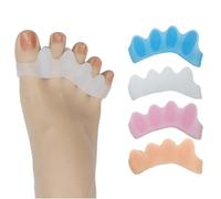 IEBTAWN 4 Paio Separatore Dita Piede Di Distanziatore Dita Piedi Per Dita Sovrapposte - Separatori Dita Piedi - Divaricatore Dita Piedi Per Dita Storte, Distanziatori Dita Piedi (Talla Única)