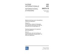 IEC 60079-18 Ed. 2.0 b:2004, Electrical apparatus for explosive gas atmospheres - Part 18: Construction, test and marking of type of protection encapsulation "m" electrical apparatus