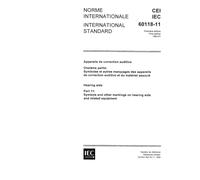 IEC 60118-11 Ed. 1.0 b:1983, Hearing aids. Part 11: Symbols and other markings on hearing aids and related equipment