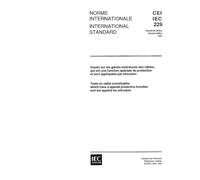 IEC 60229 Ed. 2.0 b:1982, Tests on cable oversheaths which have a special protective function and are applied by extrusion