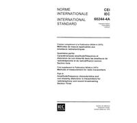 IEC 60244-4A Ed. 1.0 b:1976, Methods of measurement for radio transmitters - Part 4: Amplitude/frequency characteristics and non-linearity distortion ... - First supplement: Section Three