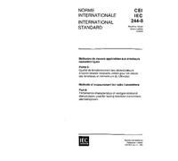 IEC 60244-8 Ed. 2.0 b:1993, Methods of measurement for radio transmitters - Part 8: Performance characteristics of vestigial-sideband demodulators ... television transmitters and transposers