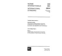 IEC 60269-4 Ed. 3.0 b:1986, Low-voltage fuses. Part 4: Supplementary requirements for fuse-links for the protection of semiconductor devices
