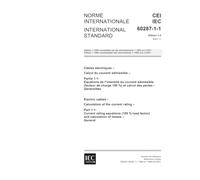 IEC 60287-1-1 Ed. 1.2 b:2001, Electric cables - Calculation of the current rating - Part 1-1: Current rating equations (100 % load factor) and calculation of losses - General