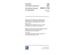 IEC 60297-3-104 Ed. 1.0 b:2006, Mechanical structures for electronic equipment - Dimensions of mechanical structures of the 482,6 mm (19 in) series - ... dimensions of subracks and plug-in units