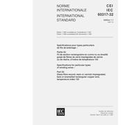 IEC 60317-32 Ed. 1.1 b:1997, Specifications for particular types of winding wires - Part 32: Glass-fibre wound, resin or varnish impregnated, bare or ... copper wire, temperature index 155